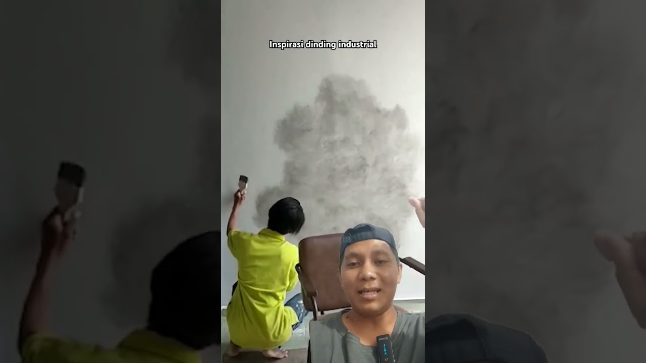 Cat dinding unfinish industrial 