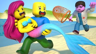 ROBLOX Brookhaven 🏡RP - FUNNY MOMENTS: Save The Little Mermaid 2 - Gold Roblox Animation