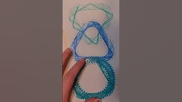 Multi orbit spirograph blue and golden #art #spirograph #golden Infinity