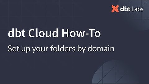 Set up your folders by domain