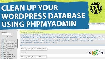 How to Clean Up Your WordPress Database with phpMyAdmin | Optimize Database