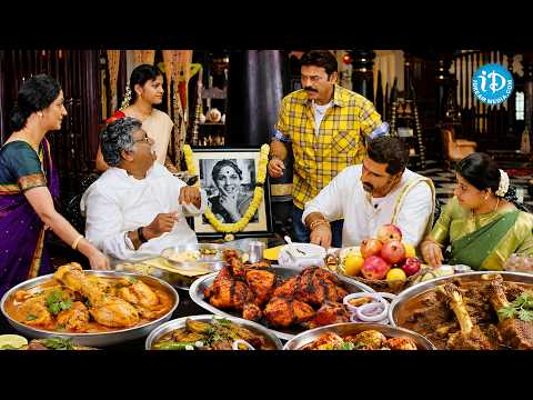 Jayaprakash Reddy & Family Food Eating Comedy Scenes | Namo Venkatesa Movie Comedy Scenes