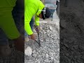 Demo concrete &amp; cut the wire mesh reinforcement. It’s a task but a great workout #fun #construction