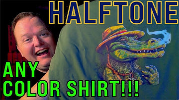 Halftone Any Shirt Color for DTF | Easier than you Think!