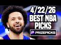PRIZEPICKS TODAY NBA WEDNESDAY 4/22/26 - FREE PICKS! - BEST PLAYER PROPS - NBA TODAY