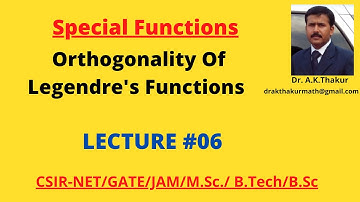 Orthogonality of Legendre