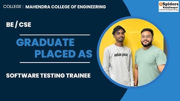 Student Placement Story as Content SOFTWARE TESTING TRAINEE | QSpiders | Rajajinagar