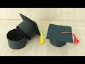 DIY Graduation Gift Box | Graduation Gift Ideas | DIY Graduation Cap Gift Box | DIY Paper Gift Box