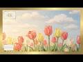 Sunlit Tulip Field Impasto | 4K Frame TV Art | 3h Silent Screensaver
