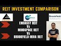 Best REIT Investment in India | Embassy vs MIndspace vs Brookefield | REIT Comparison