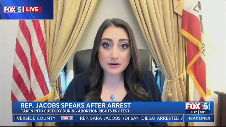 Rep. Sara Jacobs Speaks After Arrest