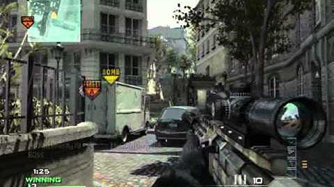 CiaF MrJokester - MW3 5 Man sniper kill feed Search and Destroy AS50