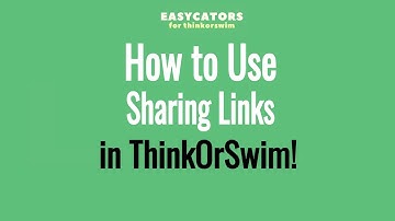 How to Use Thinkorswim Sharing Links - Thinkscript Installation Tutorial