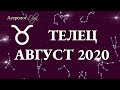 ТЕЛЕЦ ГОРОСКОП на АВГУСТ 2020. Астролог Olga