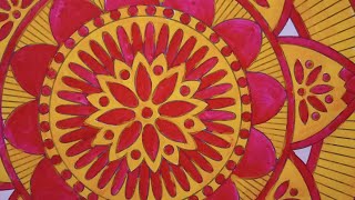 Watch Mandala Pattern Unfold | Relaxing Art Journey