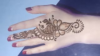 Simple mehendi designs - Easy Mehndi Design for hands - Ridah Henna Art