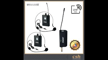 How to change frequency on DYNAMAX U8092B dual body pack wireless microphone?