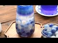 薯根變珍珠⁉️誰能抗拒這夢幻星空✨ Butterfly Pea Boba Milk Tea @beanpandacook