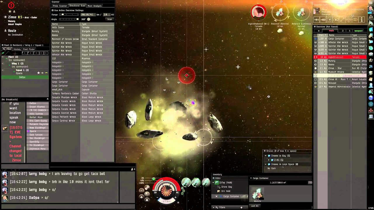 EVE Online Goon Tornado Gank Fail vs Hulk YouTube