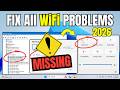 (100% FIX) WIfi Not Showing or Working PROBLEM in Windows 11/10 - 2026 "NEW*