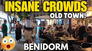 Benidorm - Busy Old Town, Tapas Alley & INSANE Crowds! 😲🍷┃May Nightlife