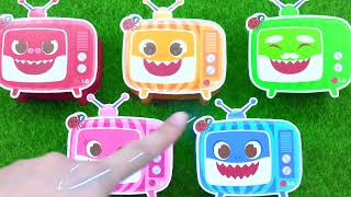 Play RAINBOW Baby Shark Cocomelon Microwave Ovens Toys Satisfying