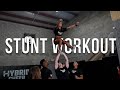 Creative stunt workout challenge