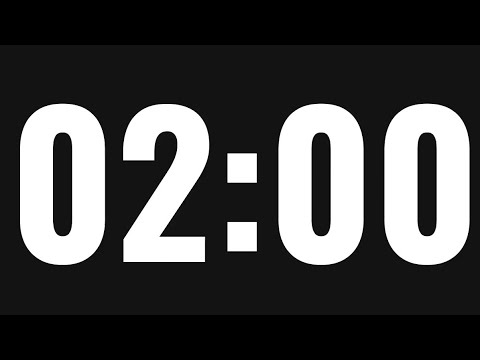 2 Minute Timer ⏱️ Countdown with Alarm | Two Minute Timer | 120 Second Timer | No Music
