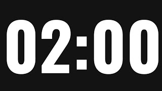 2 Minute Timer ⏱️ Countdown with Alarm | Two Minute Timer | 120 Second Timer | No Music