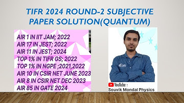 TIFR Round-2 Subjective Paper Solution (Quantum).TIFR 2024.#csirjrfphysics #tifrphysics
