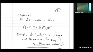 Lecture 5: Quantum Information Theory - Fall 2021 - Mark Wilde