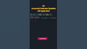 Javascript interview questions and answers | Call Apply Bind | Part 1  #shorts #shortsfeed