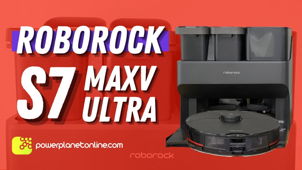 Roborock - Robot aspirador y trapeador S7 MaxV Ultra, lavado