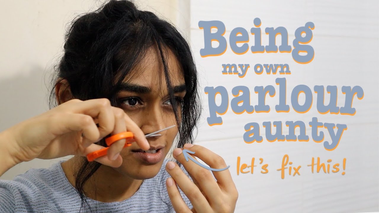 Curtain bangs on my round face + Threading & shaving my acne prone skin