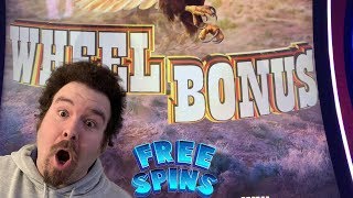BUFFALO DIAMOND - BONUS WHEEL FREE SPINS 3X GAMES Slot Machine Live Play screenshot 5