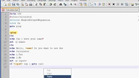 How to make a Batch file Calculator!
