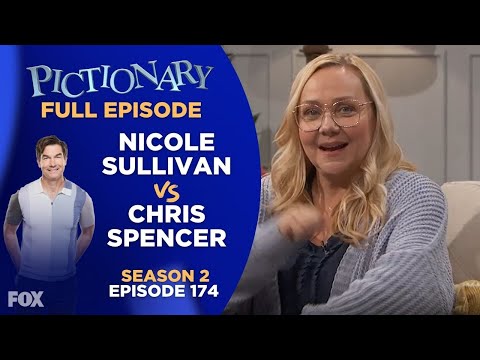 Ep 174. Take It Outside | Pictionary Game Show: Full Episode - Nicole Sullivan & Chris Spencer