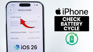 [iOS 26] How to Check iPhone Battery Cycle Count - Find Cycle Count