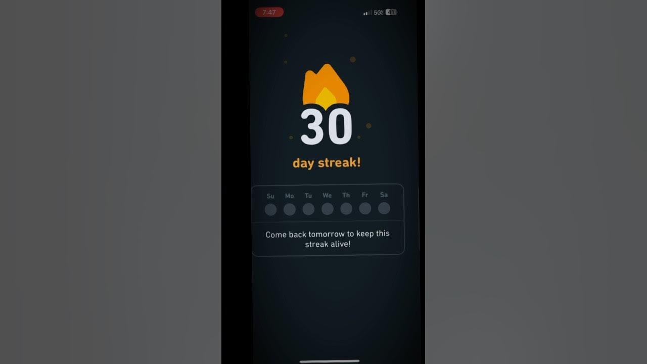 30 day streak #duolingo - YouTube