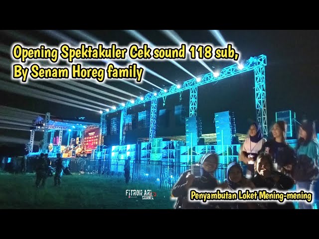 Moment Opening Spektakuler cek sound senam Horeg family 11 Rental sound 118 Subwoofer class=
