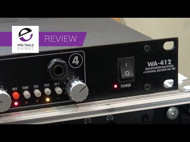 Review WA 412 Quad Microphone Preamp - YouTube