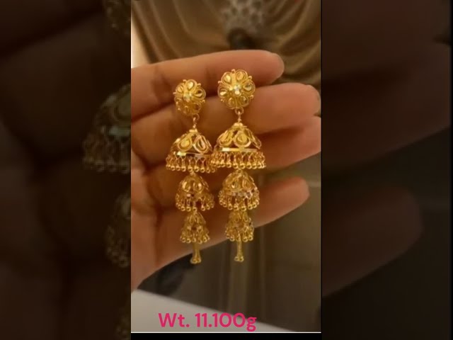 Lalitha Jewellery Chandbali Earring Collections  Light Weight Earring  Designs from Lalitha Jewels  YouTube