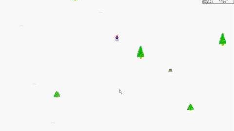 SkiFree Epic Maneuver + Yeti Ownage!