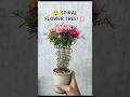 😍 Spiral Moss Rose Flower Tree | Stunning DIY Plant Art 🌿 #shorts
