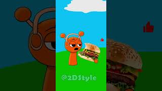 endless burger Sprunki Incredibox funny animation #sprunki