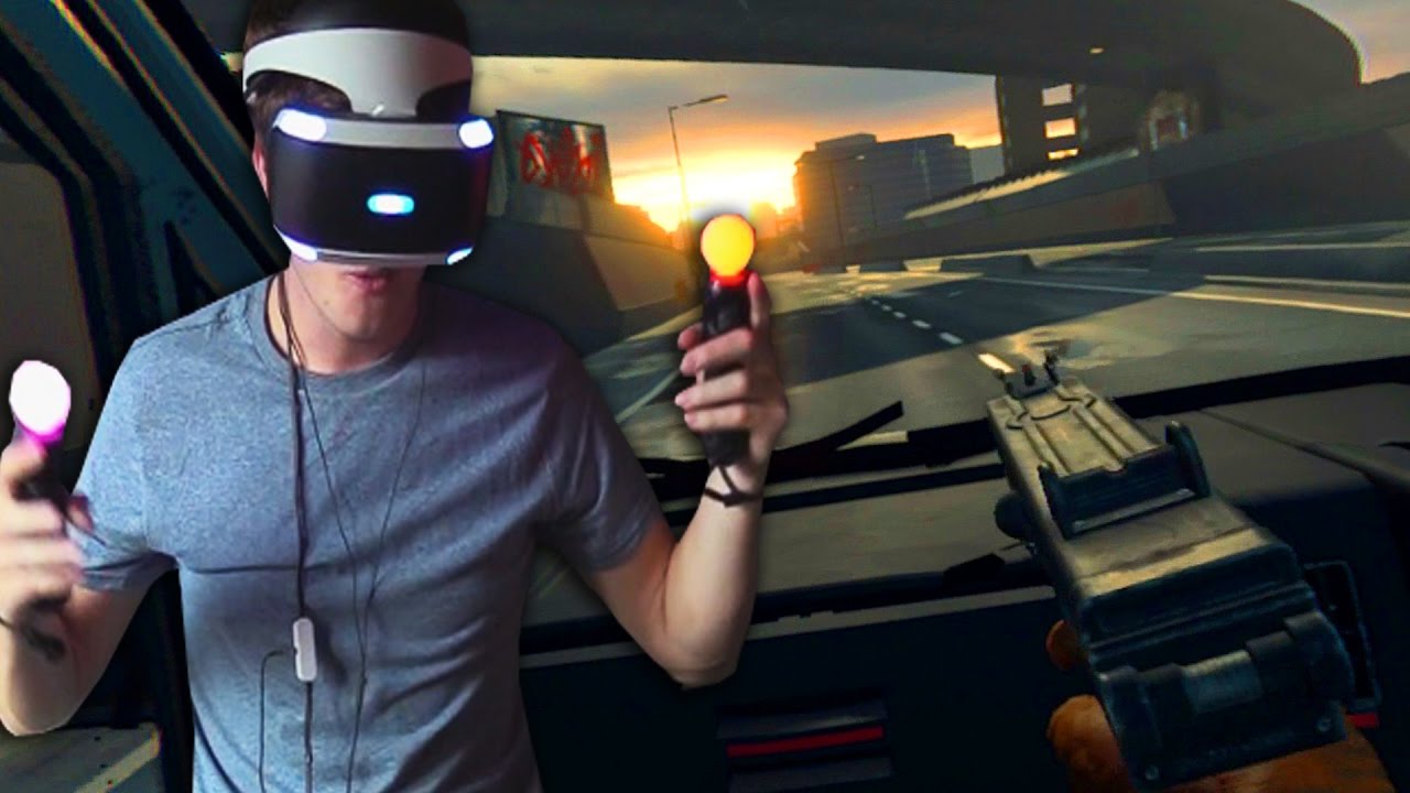 Бесплатные vr игры с джойстиком. Игры PS VR VR World. VR ps4 Гоник. VR Worlds London Heist. Шлем плейстейшен VR.