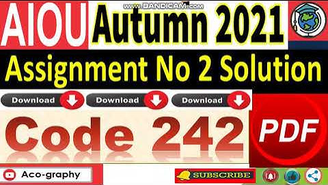AIOU Code 242 Solved Assignment No.2 Autumn 2021 | Seerat-E-Tayyeba | ⏩Download