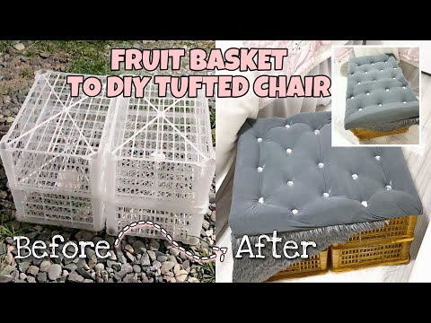 diy-tufted-chair-made-of-basket-|-tipid-tips