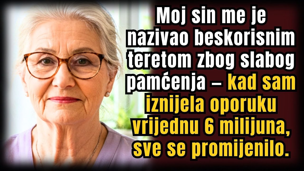 Sin me zvao beskorisnim teretom zbog zaborava — pokazala sam oporuku za donaciju 6 mil.