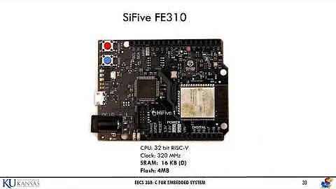 C for EMBEDDED SYSTEMS: Working with peripherals GPIO in SiFive FE310(Blinking LED)
